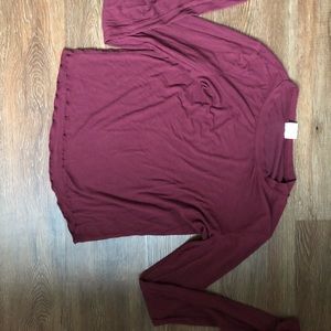 Red long sleeve shirt